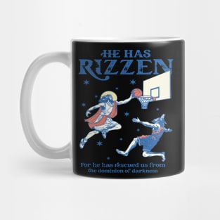 He Is Rizzin' Christian Juses Basketbal Happy Easter Retro vintage Mug